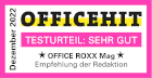 OFFICE ROXX Mag: OFFICEHIT, Testresult "Very good" Award Logo