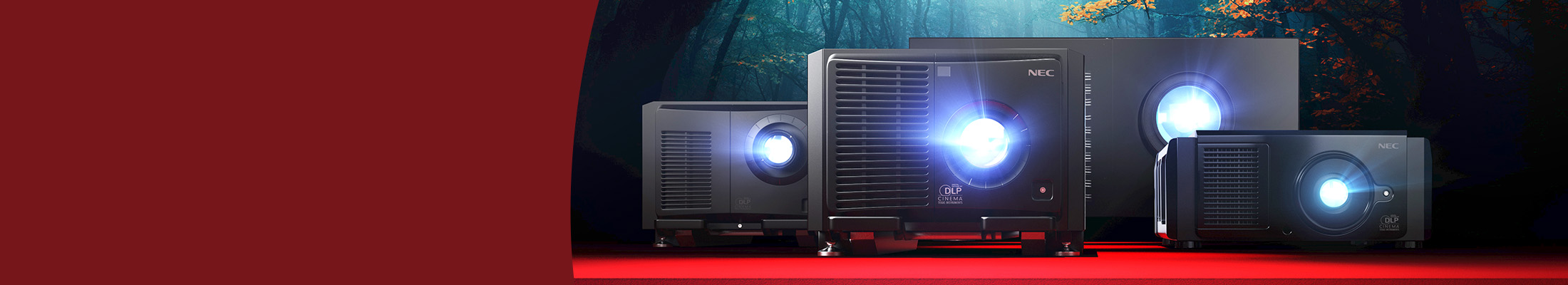 The Sharp/NEC line up of digital cinema projectors