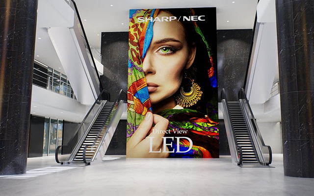 Large surface 4K 8K LED display retail signage